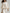 Effortless Chic Knit Batwing-Sleeve Contrast-Piped Ivory Two-Piece Set