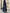 French Navy Long Sleeve Pleated Midi Dress with Red Contrast Piping