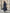 French Navy Long Sleeve Pleated Midi Dress with Red Contrast Piping